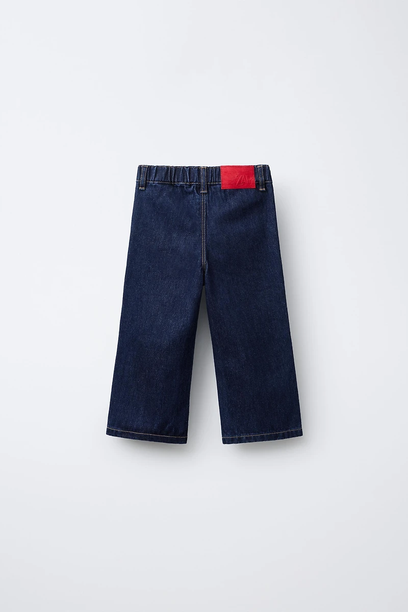 WAVE TRIM POCKET CULOTTE JEANS