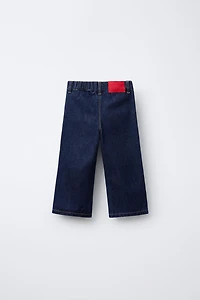 WAVE TRIM POCKET CULOTTE JEANS