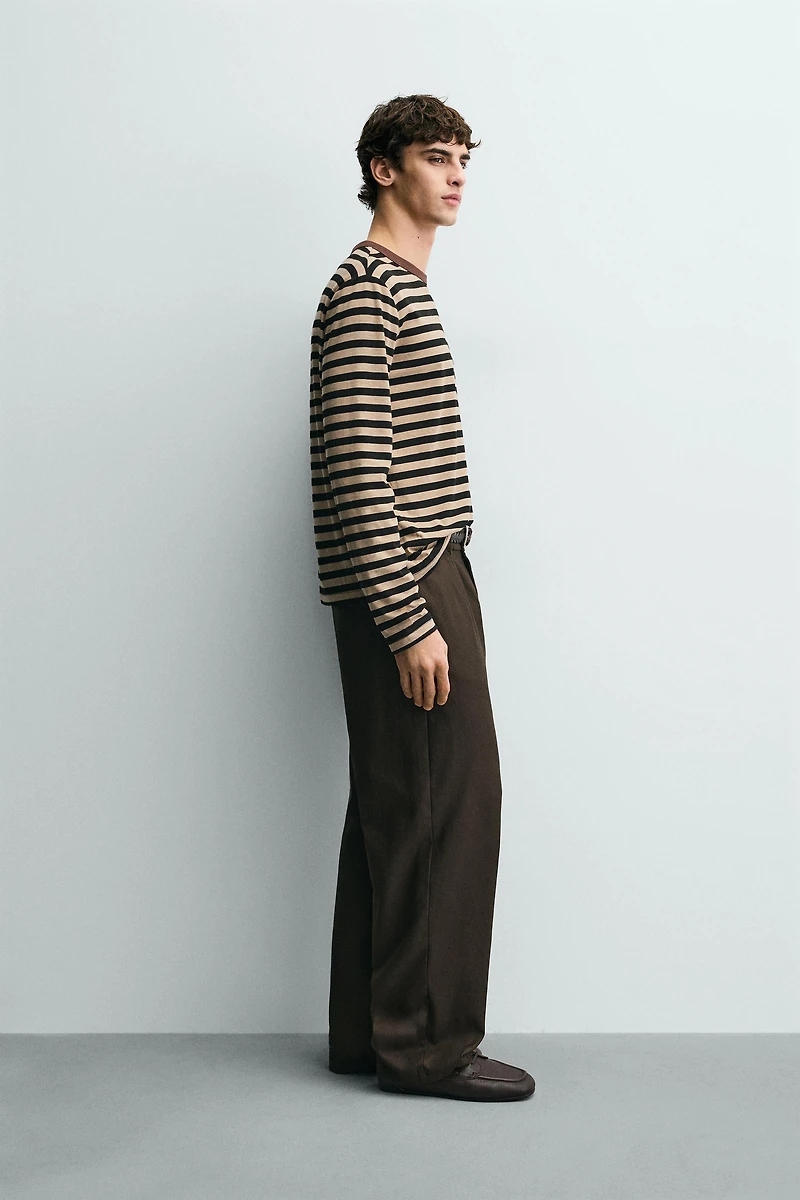 STRIPED LONG SLEEVE T-SHIRT