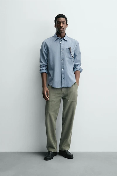 WASHED FLOWY SHIRT