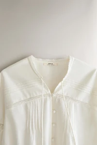 LACE COTTON SHIRT