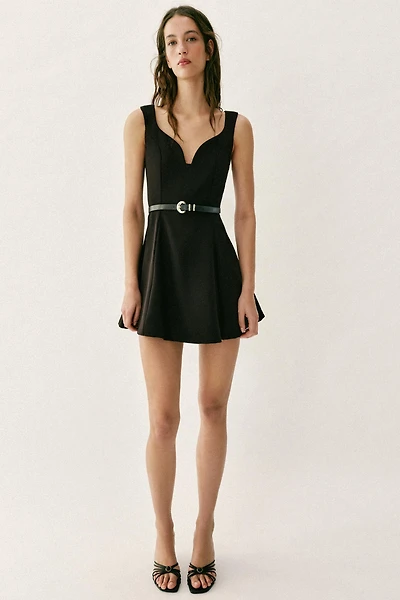 BELTED MINI DRESS