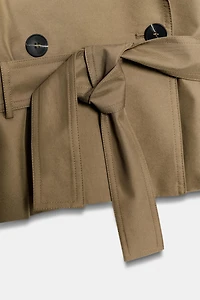 BELTED DOUBLE BREASTED VEST