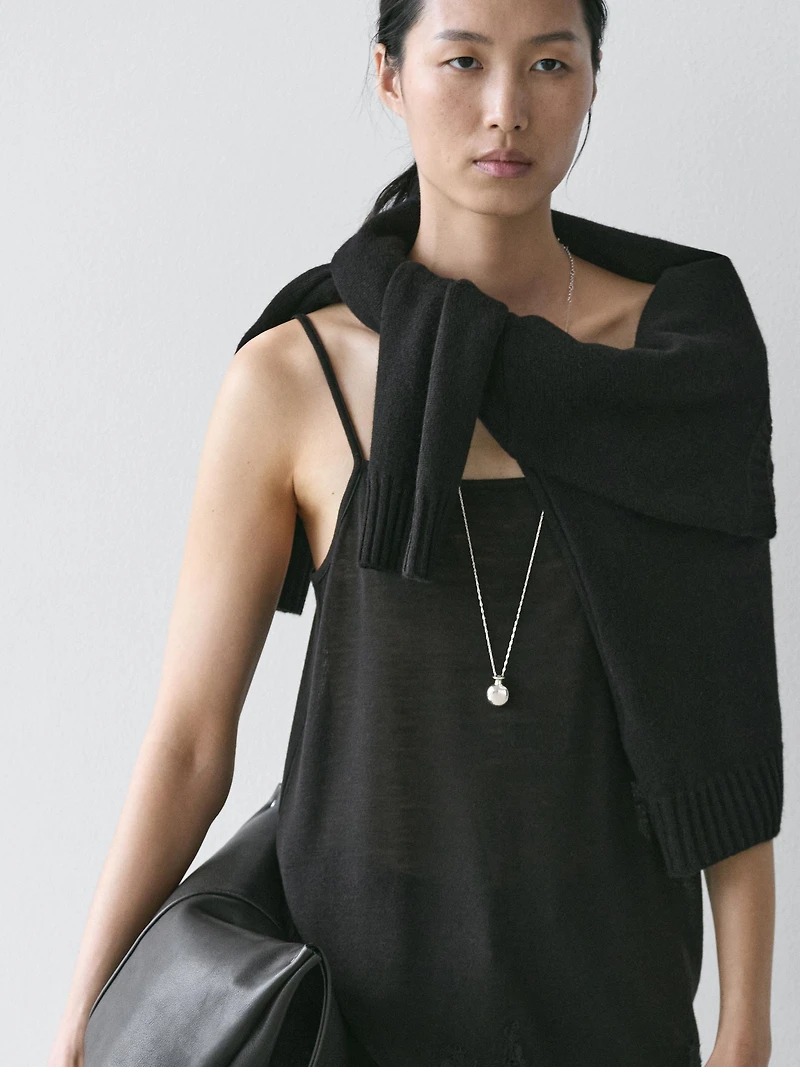 Camisole top with lace detail