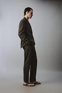 100% LINEN SUIT PANTS