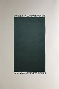 FRINGED COTTON BEACH TOWEL