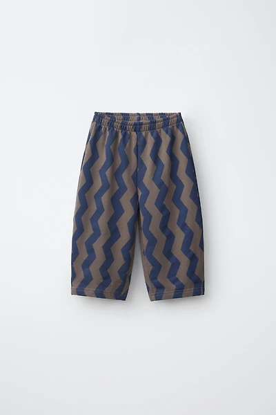 PANTALON BALLOON EN MOLLETON À VAGUES