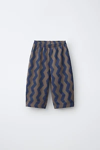 PANTALON BALLOON EN MOLLETON À VAGUES