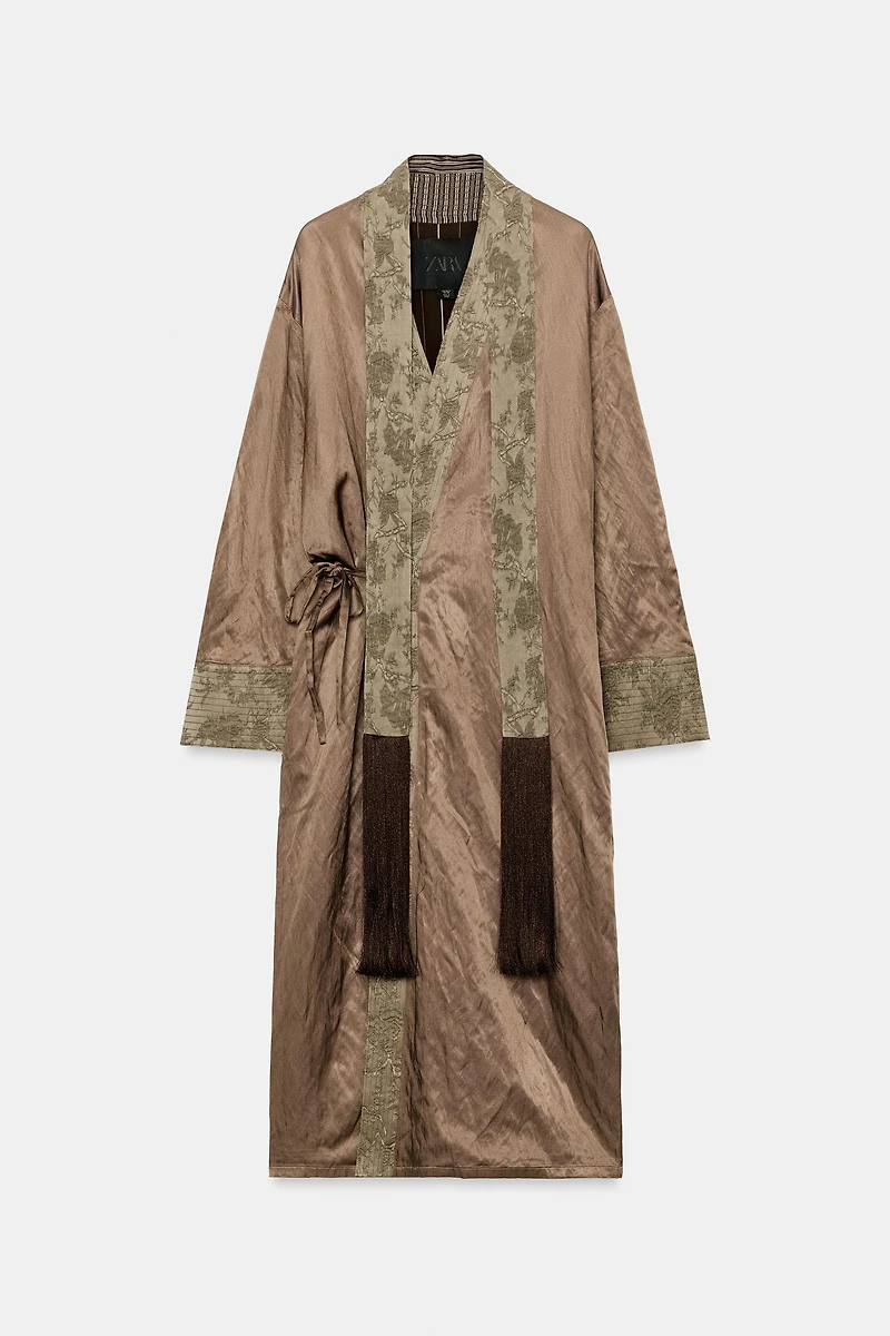 ZW COLLECTION JACQUARD SCARF KIMONO