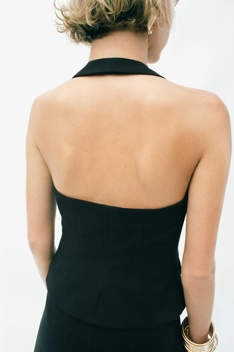 GILET HALTER SMOKING