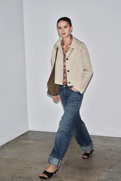 ZW COLLECTION SHORT TRENCH COAT