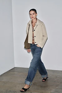 ZW COLLECTION SHORT TRENCH COAT
