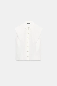 CHEMISE À MANCHES BOUFFANTES