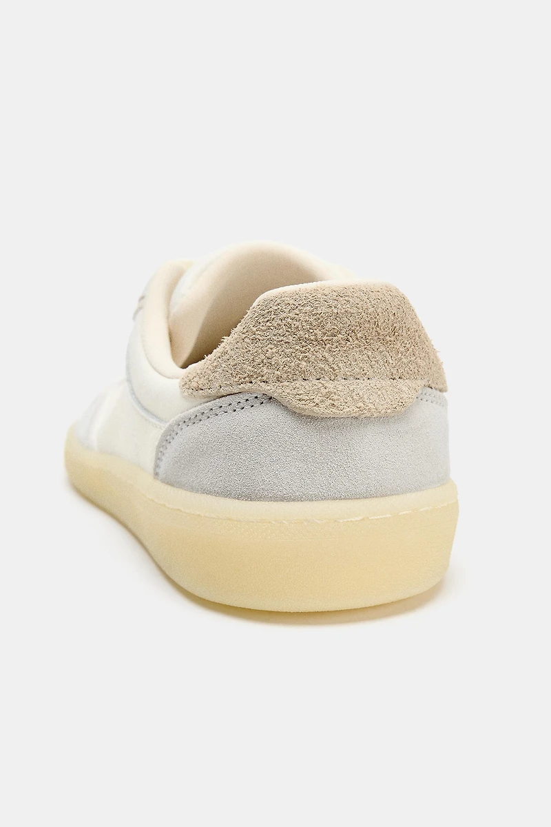 COMBINATION LEATHER BAREFOOT SNEAKERS