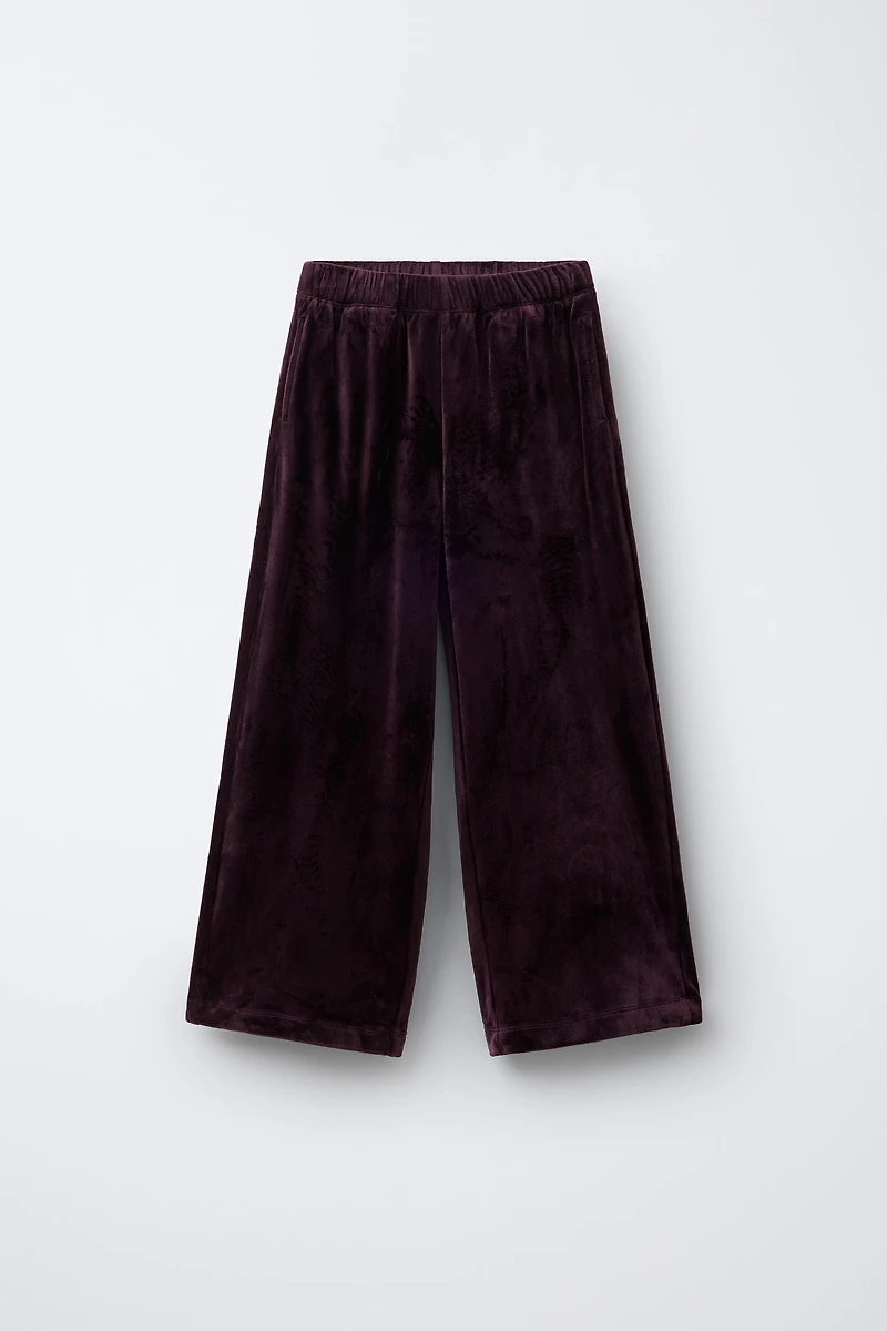 ENSEMBLE SWEAT À CAPUCHE ET PANTALON LARGE EN VELOUR