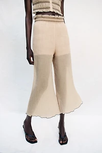 CULOTTES WITH CONTRASTING SEAMS