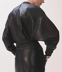 NAOMI CAMPBELL BIKER DRESS