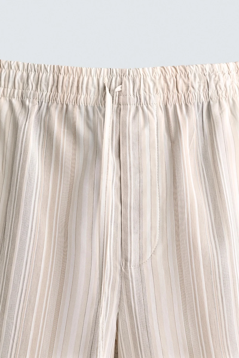 STRIPED RELAXED FIT SHORTS