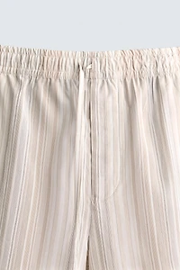 STRIPED RELAXED FIT SHORTS