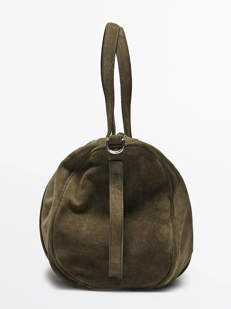 Sac de voyage cuir daim