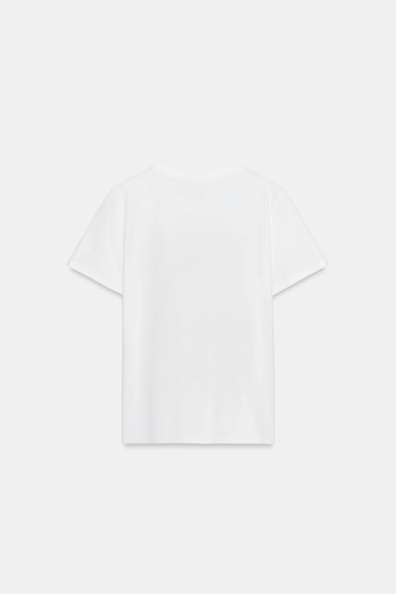 T-SHIRT MÉTALLISÉ MANCHES COURTES