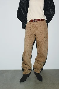 JEAN TRF BAGGY BALLOON IMPRIMÉ ANIMAL