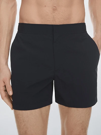 Maillot de bain uni détail taille