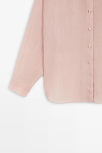 Chemise fluide à poche en ramie