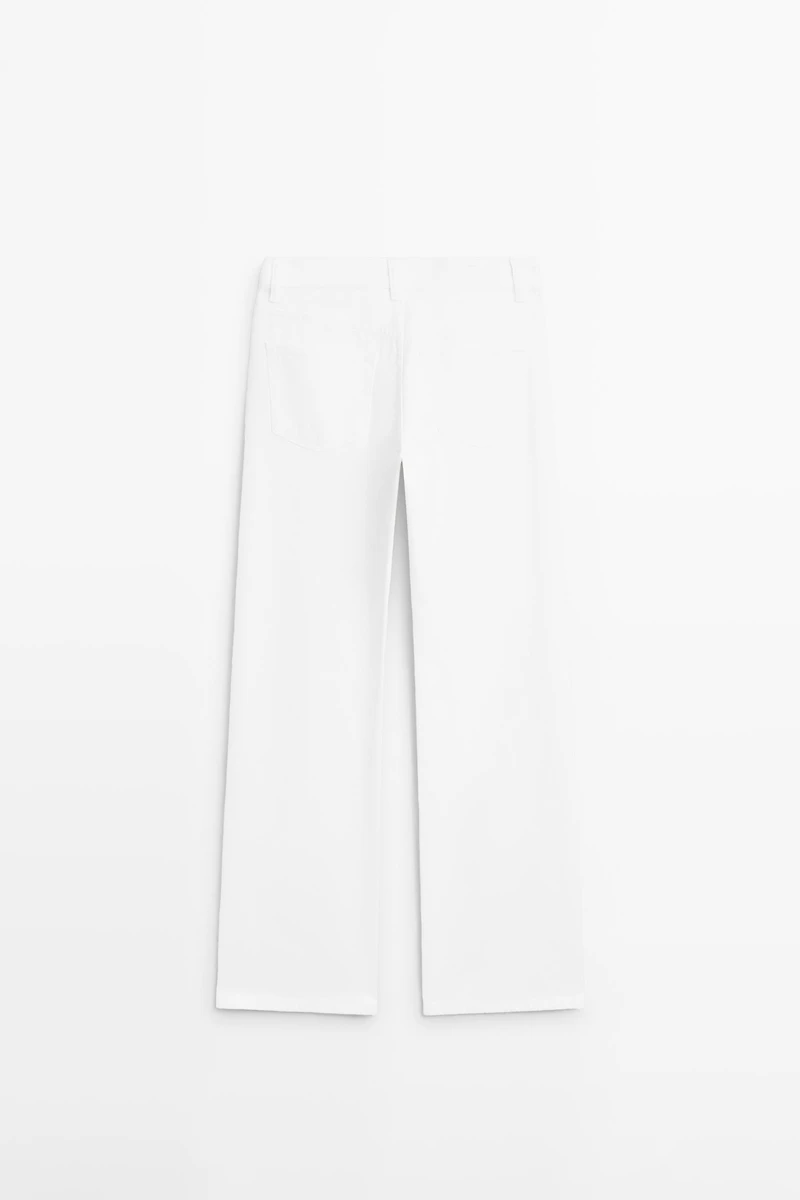 High-waist wide-leg jeans