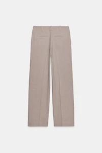 MID-RISE STRAIGHT LEG PANTS