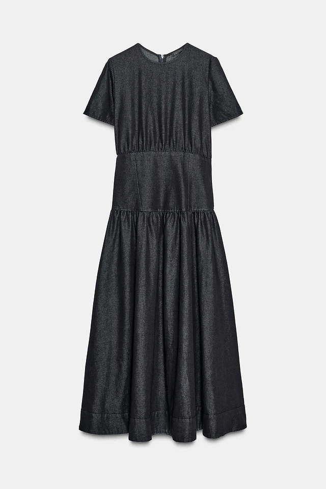 Zara ZW COLLECTION PLEATED MIDI DRESS at Mall of America in Bloomington, MN