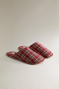 CHRISTMAS COTTON MULE SLIPPERS