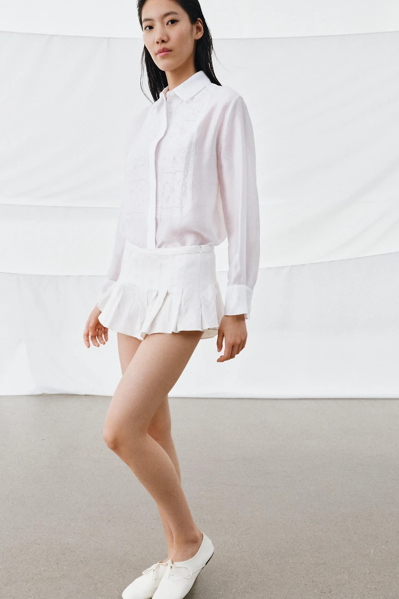 FLUID EMBROIDERED SHIRT ZW COLLECTION