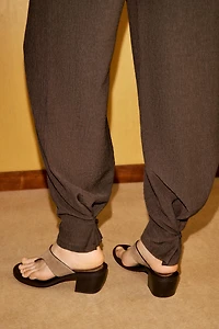 TEXTURED SCARF PANTS