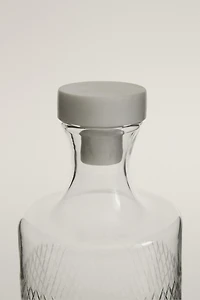 ENGRAVED GLASS BOTTLE