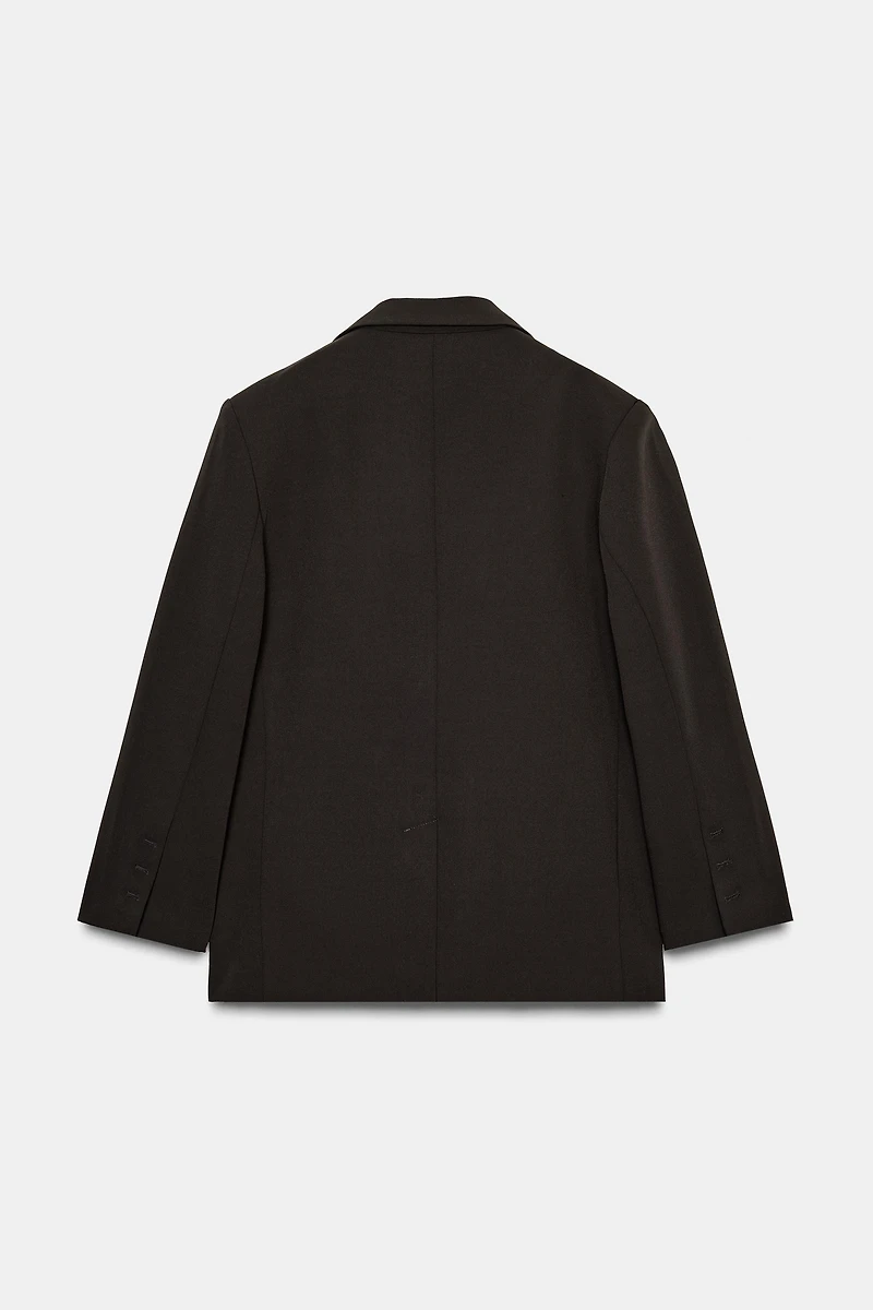 VESTE OVERSIZE À BOUTONNAGE CROIS