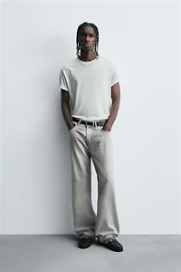 RELAXED FIT SPLATTER JEANS