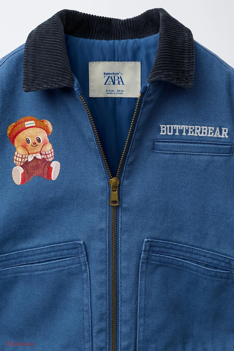 BLOUSON À COL EN VELOURS CÔTELÉ BUTTERBEAR ©