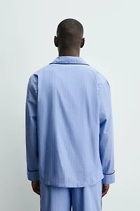 PAJAMA SET WITH CONTRAST PIPING