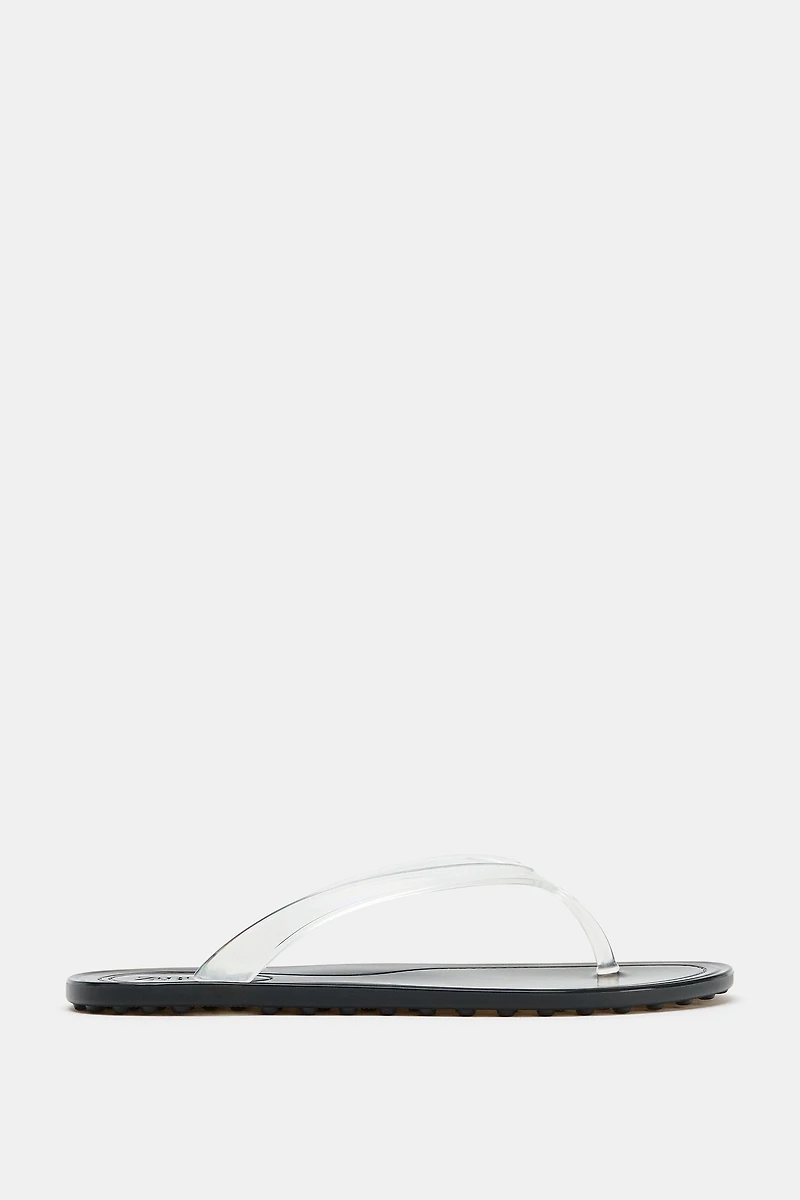 VINYL SLIDE SANDALS