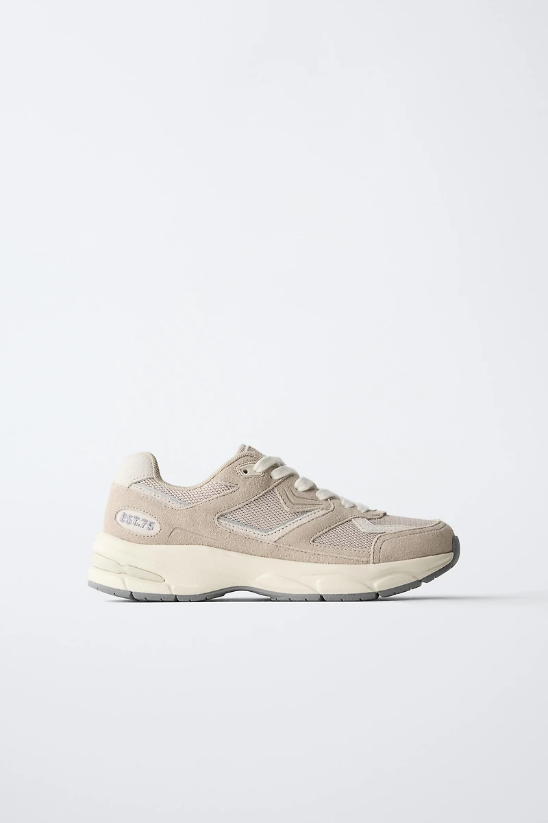 PIECED ATHLETIC SNEAKERS