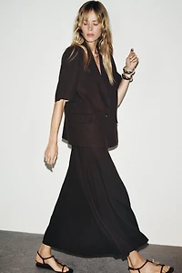 SHORT SLEEVE LINEN BLAZER