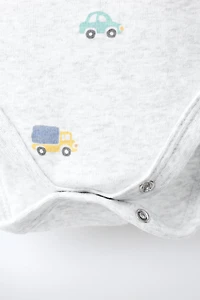 FIVE-PACK CAR PRINT BODYSUITS