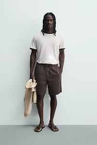 SHORT RELAXED FIT DÉLAVÉ