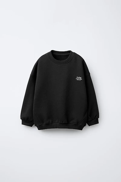 BASIC TEXT SWEATSHIRT