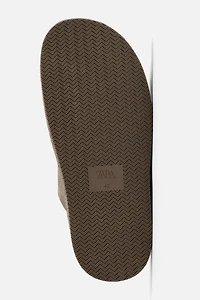 DOUBLE STRAP LEATHER SANDALS