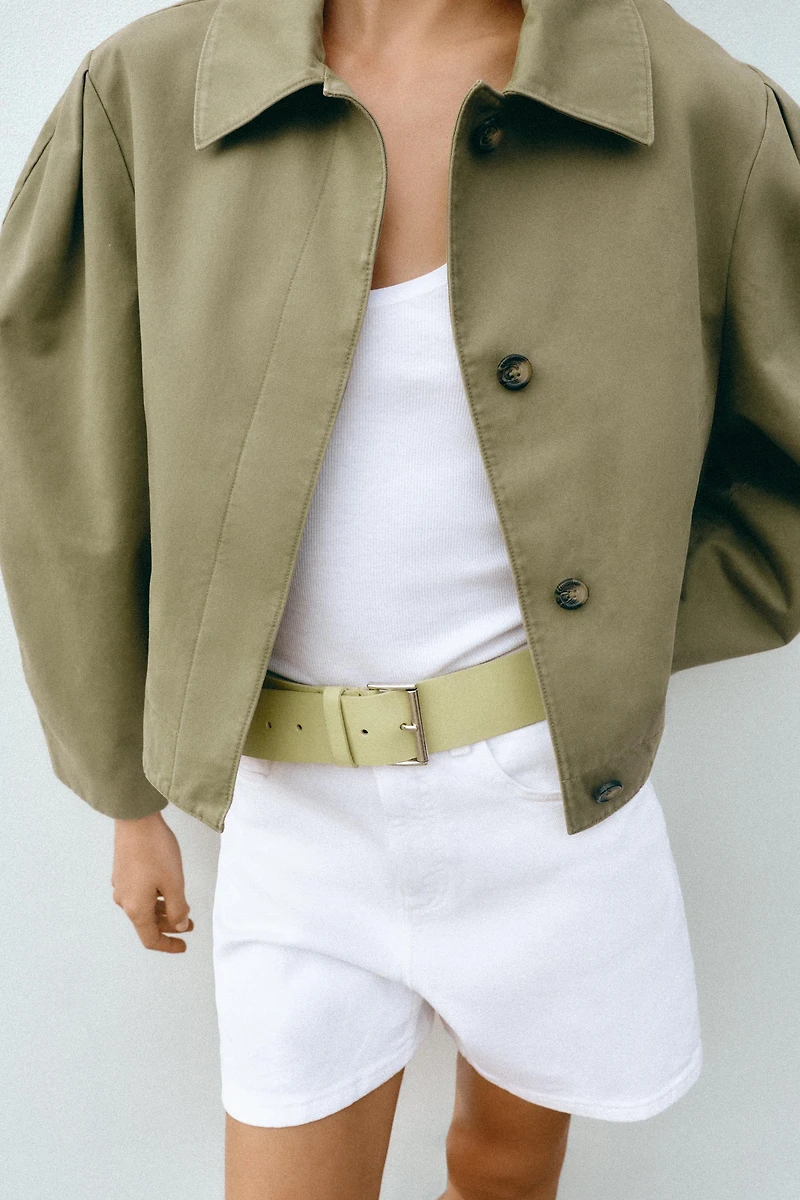 WASHED EFFECT SHORT JACKET