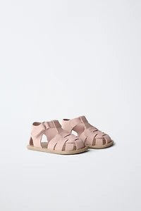 SANDALES STYLE PLAGE EN CUIR