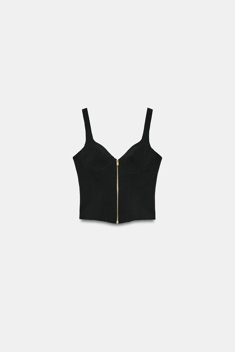 TOP STYLE CORSET À ZIP