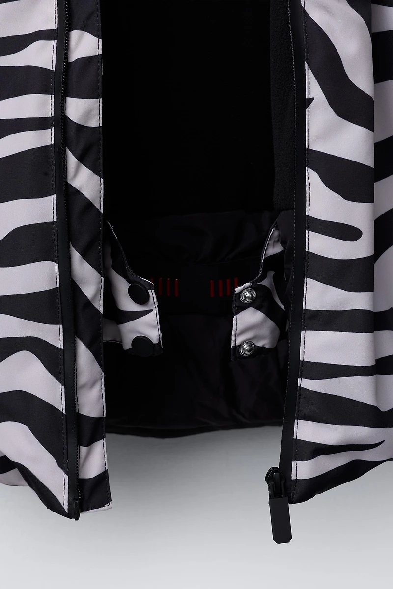 VESTE RÉSISTANTE À L'EAU ET AU VENT ZÈBRE